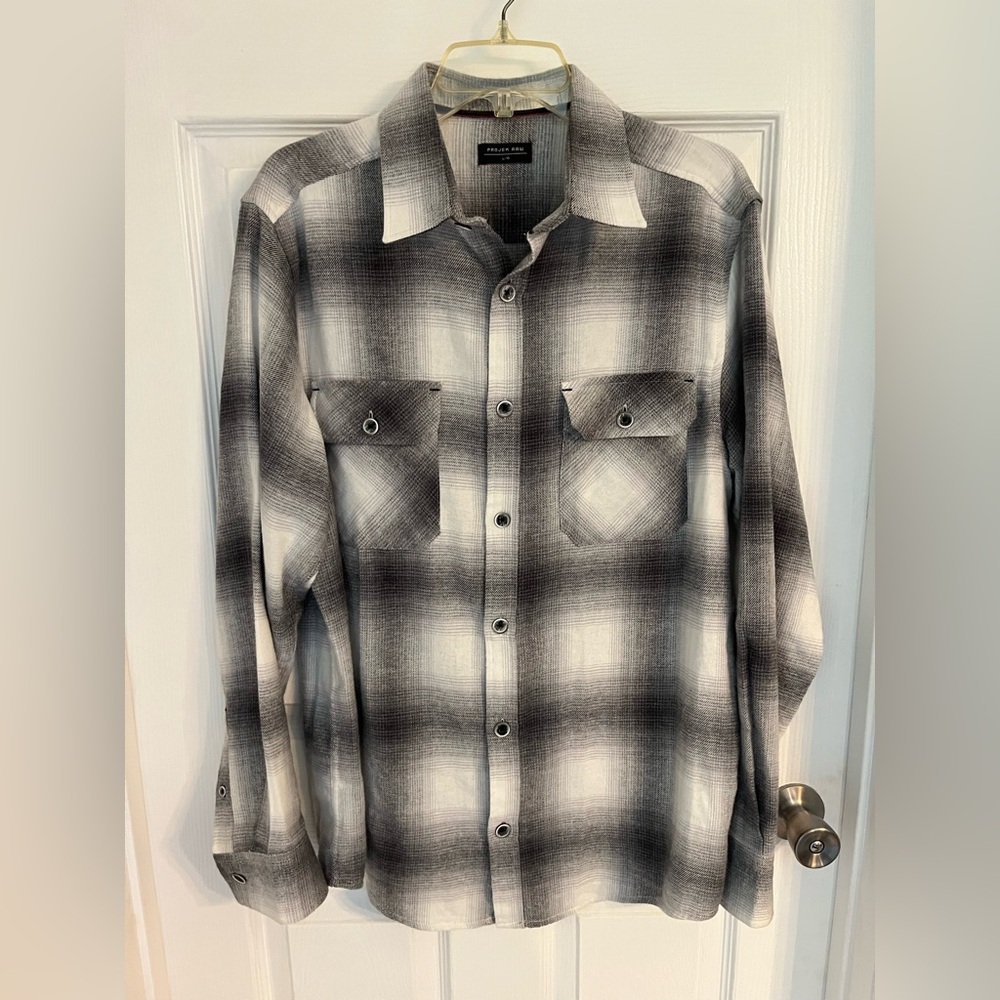 Projek Raw long sleeve flannel shirt